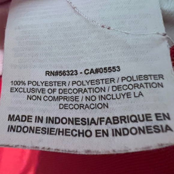 Vintage Mens Nike jacket Size Large Pockets Zipper Red white Blue Excellent - Picture 5 of 8